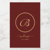 Personalisierter Name und Unterschrift Wi Weinetikett (Einzelnes Label)