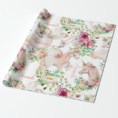 Personalisierter Name Unicorn Lover Hübsch Geschenkpapier (Ungerollt)
