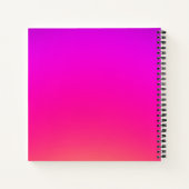 Personalisierter Name Unicorn Notizblock (Rückseite)