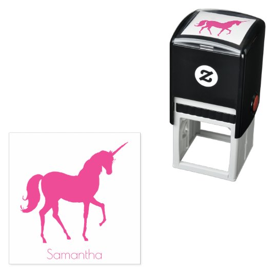 Personalisierter Name Unicorn Permastempel (Beispiel)
