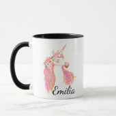 Personalisierter Name Unicorn Tasse (Links)
