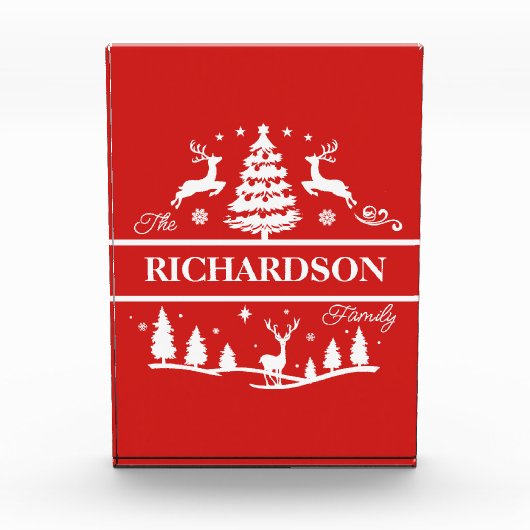 Personalisierter Name | Urlaub Fotoblock (Vorderseite)