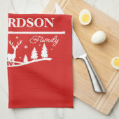 Personalisierter Name | Urlaub Geschirrtuch (Viertel Falte)