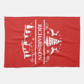 Personalisierter Name | Urlaub Geschirrtuch (Horizontal)