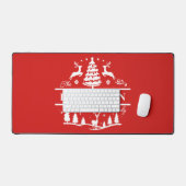 Personalisierter Name | Urlaub Schreibtischunterlage (Tastatur & Maus)