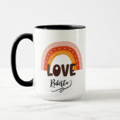 Personalisierter Name Valentinstag Tasse (Links)