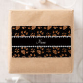 Personalisierter Name verbrannte Glitzer-Katzenpaw (Insitu)