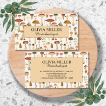 Personalisierter Name Vintag Mushroom Business Car