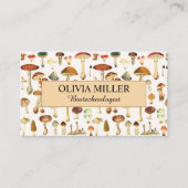 Personalisierter Name Vintag Mushroom Business Car Telefonnummerkarte (Vorderseite)