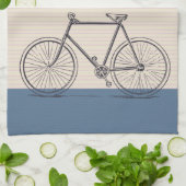 Personalisierter Name Vintages Fahrrad Stilvoll Geschirrtuch (Gefaltet)