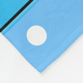 Personalisierter Name Volleyball-blaue weiße Punkt Fleecedecke (Ecke)