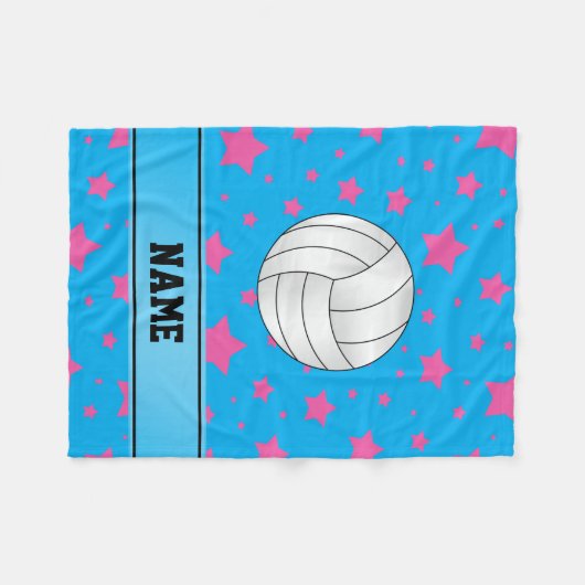 Personalisierter Name Volleyball Fleecedecke (Vorderseite (Horizontal))