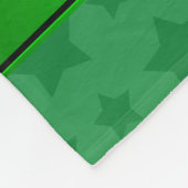 Personalisierter Name: Volleyball grüne Sterne Fleecedecke (Ecke)