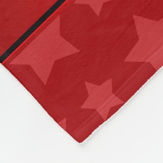 Personalisierter Name Volleyball Rote Sterne Fleecedecke (Ecke)