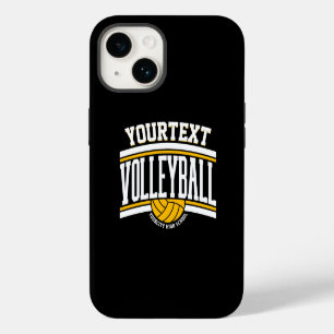 Personalisierter NAME Volleyballspieler Schulteam iPhone 14 Hülle
