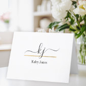 Personalisierter Name | vom Schreibtisch Dankeskarte