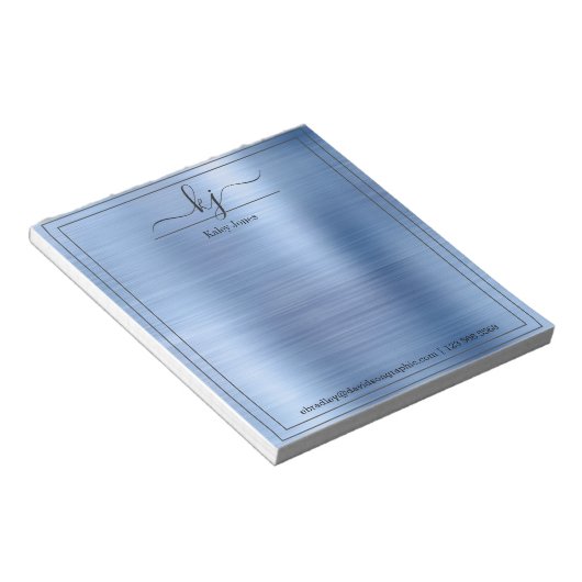 Personalisierter Name | vom Schreibtisch Notizblock (angewinkelt)