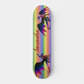 Personalisierter Name von Rainbow Dragon Skateboard (Vorne)