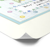 Personalisierter Name Wall Kinderzimmer Kunst für  Poster (Ecke)