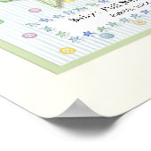 Personalisierter Name Wall Kinderzimmer Kunst für  Poster (Ecke)