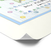 Personalisierter Name Wall Kinderzimmer Kunst für  Poster (Ecke)