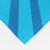 Personalisierter Name Walrus-Blauer Sonnenbrand Fleecedecke (Ecke)