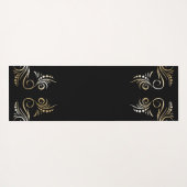 Personalisierter Name Wasserfarbe Aligned Chakras Yogamatte (Rückseite (Horizontal))