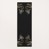 Personalisierter Name Wasserfarbe Aligned Chakras Yogamatte (Rückseite)