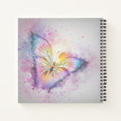 Personalisierter Name Wasserfarbe Farbige Schmette Notizblock (Rückseite)