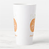 Personalisierter Name Wasserfarbe Pumpen Herbst He Milchtasse (Vorderseite)