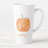 Personalisierter Name Wasserfarbe Pumpen Herbst He Milchtasse (Rechts)