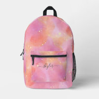 Personalisierter Name Watercolor Regenbogen Rosa G
