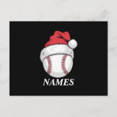 Personalisierter Name Weihnachten Baseball Weihnac (Vorderseite)
