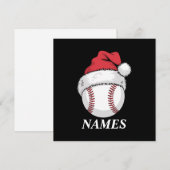 Personalisierter Name Weihnachten Baseball Weihnac (Vorne/Hinten)