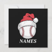 Personalisierter Name Weihnachten Baseball Weihnac (Vorderseite)