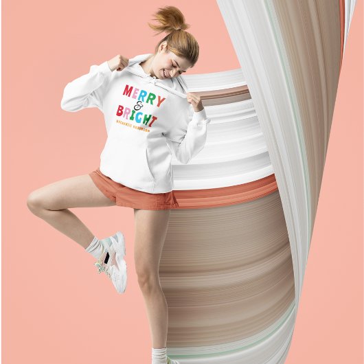 Personalisierter Name Weihnachten Gegenwart Weiße Hoodie