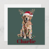 Personalisierter Name Weihnachten Golden Retriever (Vorne/Hinten)