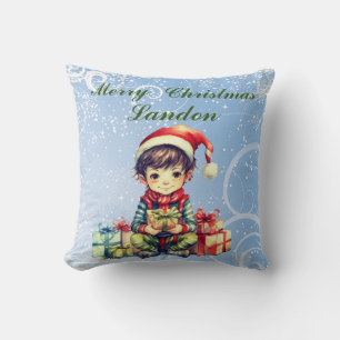 Personalisierter Name Weihnachten Kissen