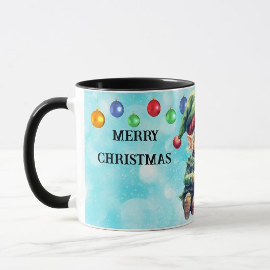 Personalisierter Name Weihnachten Tasse (Links)