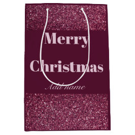 Personalisierter Name Weihnachtsgeschenk Tasche Mittlere Geschenktüte