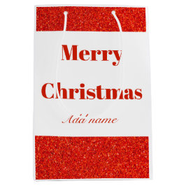 Personalisierter Name Weihnachtsgeschenk Tasche Mittlere Geschenktüte