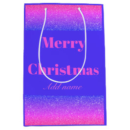 Personalisierter Name Weihnachtsgeschenk Tasche Mittlere Geschenktüte