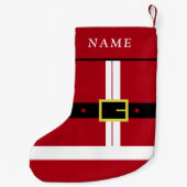 Personalisierter Name Weihnachtsmann Strumpf Weihn Kleiner Weihnachtsstrumpf (Rückseite)