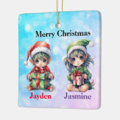 Personalisierter Name Weihnachtsschmuck (Links)