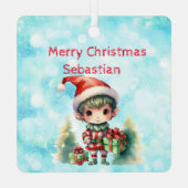 Personalisierter Name Weihnachtsschmuck (Rückseite)