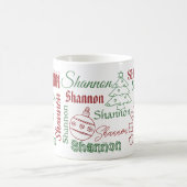 Personalisierter Name Weihnachtszeit Tasse (Mittel)