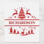 Personalisierter Name Weinetikett (Einzelnes Label)