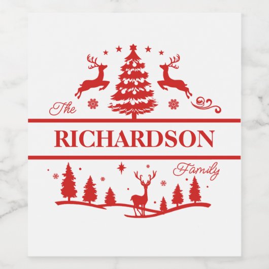 Personalisierter Name Weinetikett (Einzelnes Label)