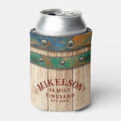 Personalisierter Name Weingarten Wohn-Eichhörnchen Dosenkühler (Kanne Vorderseite)