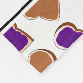 Personalisierter Name Weißer Erdnussbutter-Gelee Fleecedecke (Ecke)